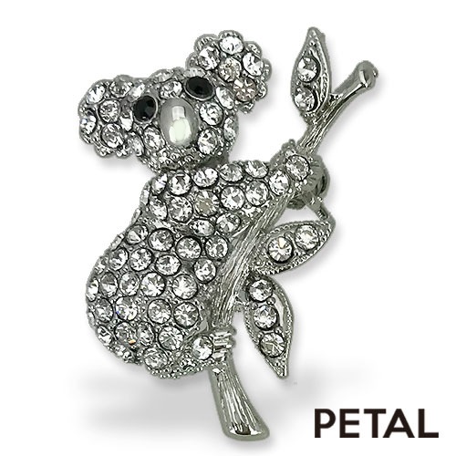 のんびりやのコアラがやってきたブローチ【PETAL MARKET】　