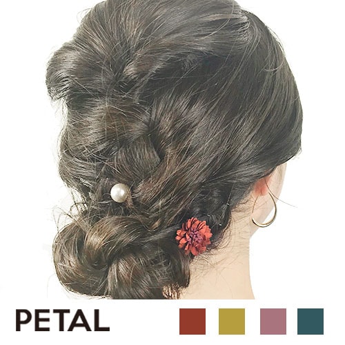 お花とパールのヘアバトン 【PETAL MARKET】