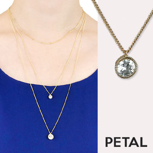 大人の3連ゴールドネックレス【PETAL MARKET】　