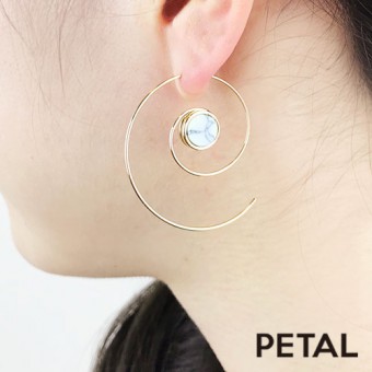 くるるんフープピアス　【PETAL MARKET】|ピアス|アイテムで選ぶ