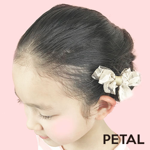 キッズ☆レース《ミニ》リボンゴム【PETAL MARKET】