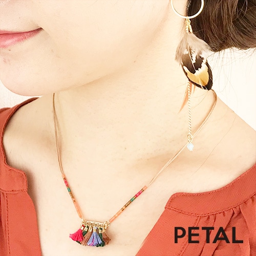ネックレス＆ブレス＆アンクレットの3Way　ディプレー【PETAL MARKET】