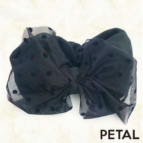 BONBONリボン水玉ターバン【PETAL MARKET】