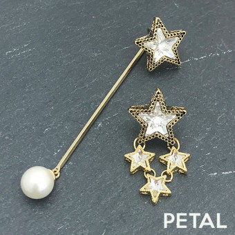 ピアス スターW【PETAL MARKET】