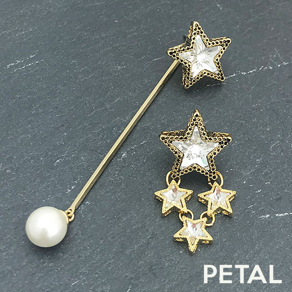 ピアス スターW【PETAL MARKET】