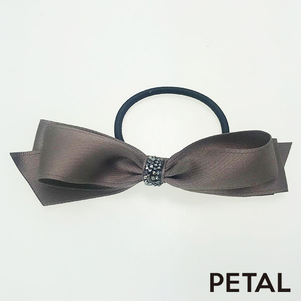 NEW 品のあるビジューをあしらったリボンゴム【PETAL MARKET】
