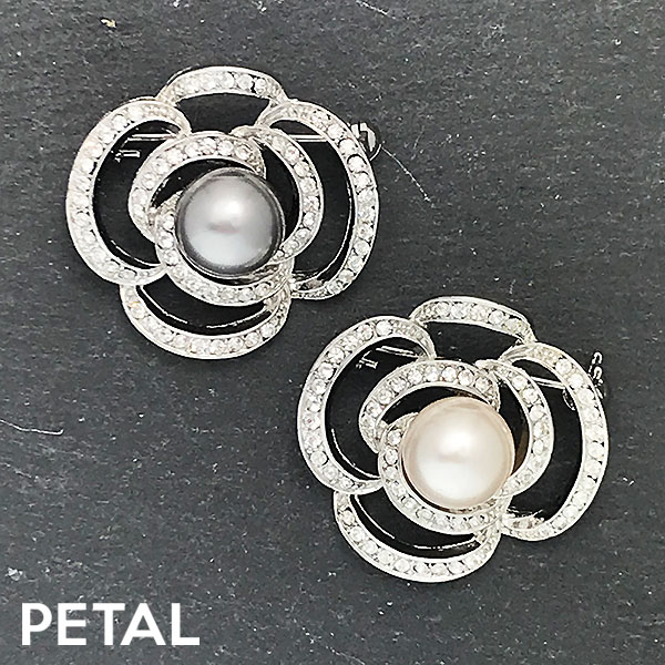 フルフラワーパールブローチ【PETAL MARKET】