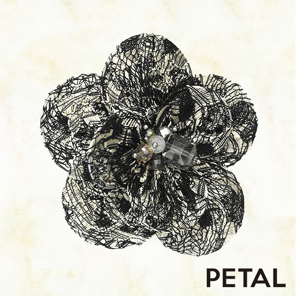 レースフラワーブローチ【PETAL MARKET】