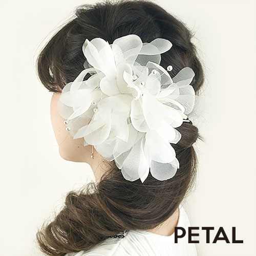 NEW☆おおきな花束コサージュ＆ヘッドドレス 【PETAL MARKET】