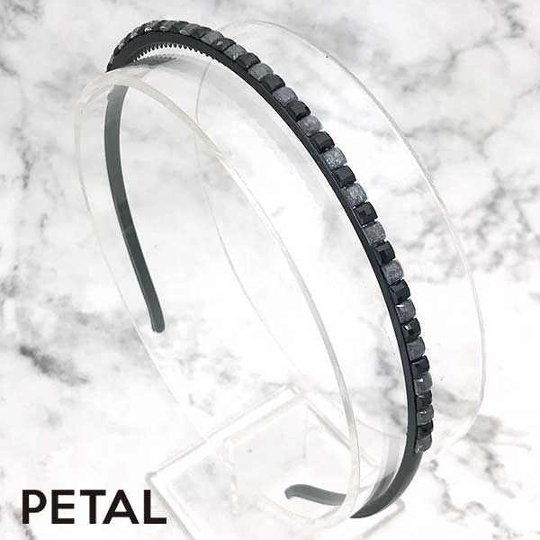 BLACKシリーズ シンプルスクエアカチューシャ【PETAL MARKET】
