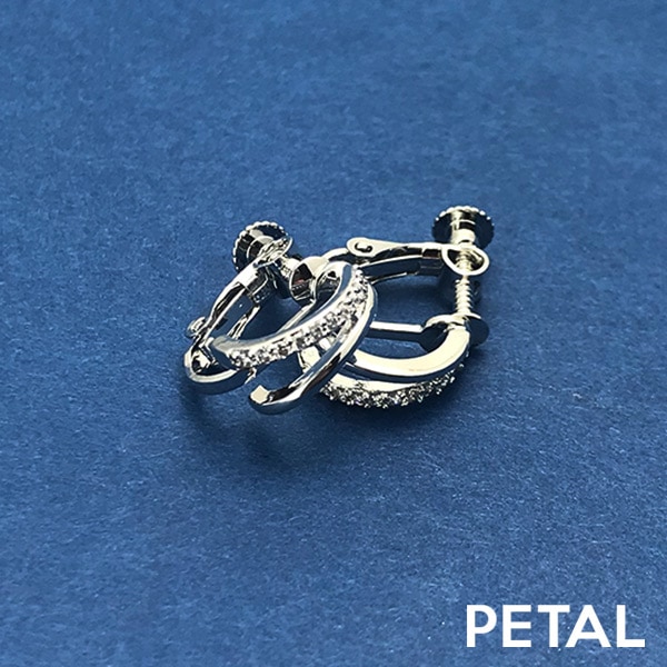 caronシリーズ イヤリング＆ピアス ダブル【PETAL MARKET】