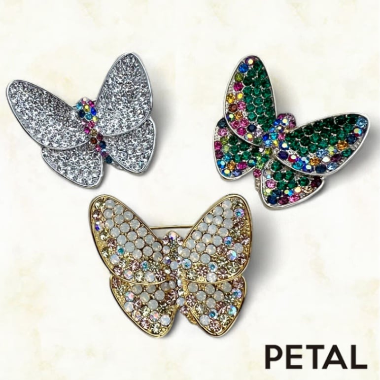 ちょうちょうのブローチ【PETAL MARKET】