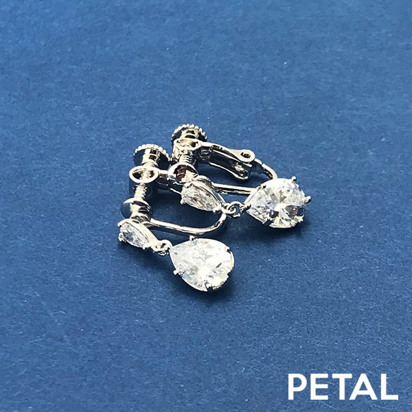 caronシリーズ イヤリング ティアドロップ【PETAL MARKET】