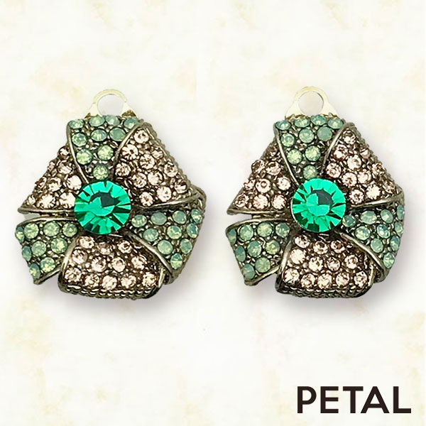 ビジューイヤリングシリーズ フラワー　【PETAL MARKET】