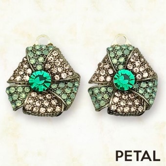 ビジューイヤリングシリーズ フラワー　【PETAL MARKET】