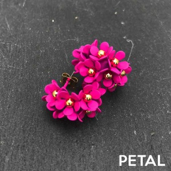 ピアス・レディミニフープ　【PETAL MARKET】