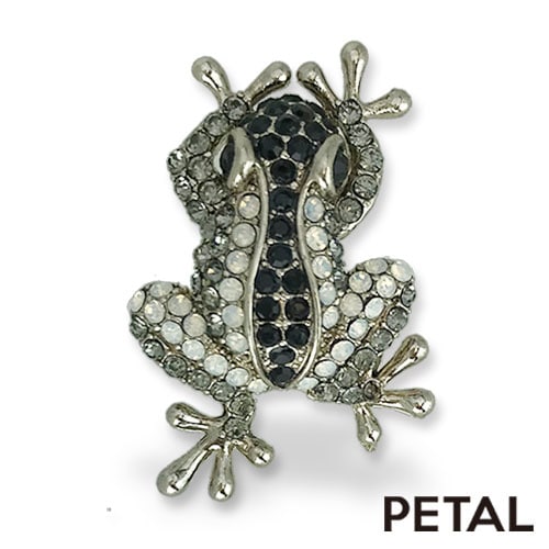 ケロッケロッいつもご機嫌なカエルブローチ【PETAL MARKET】　