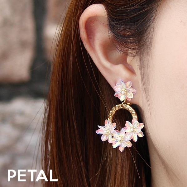 イヤリング フラワーランリー【PETAL MARKET】