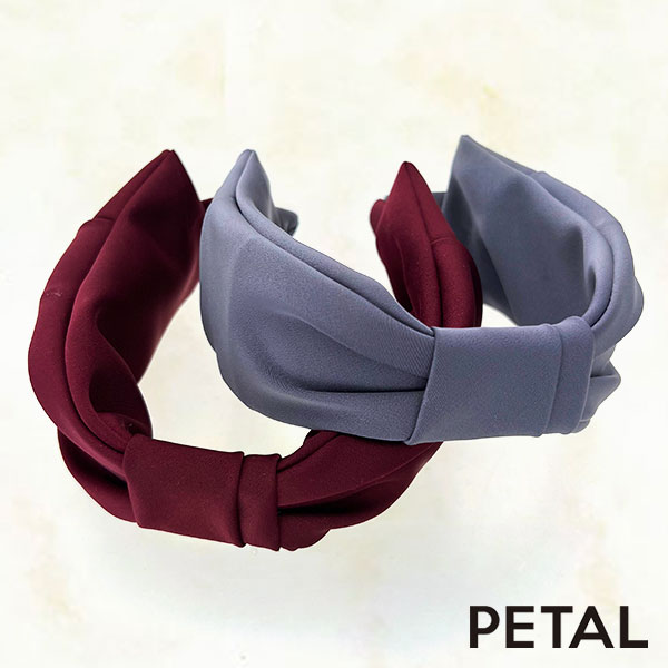 マドモアゼル リボンカチューシャ サテンシリーズ【PETAL MARKET】