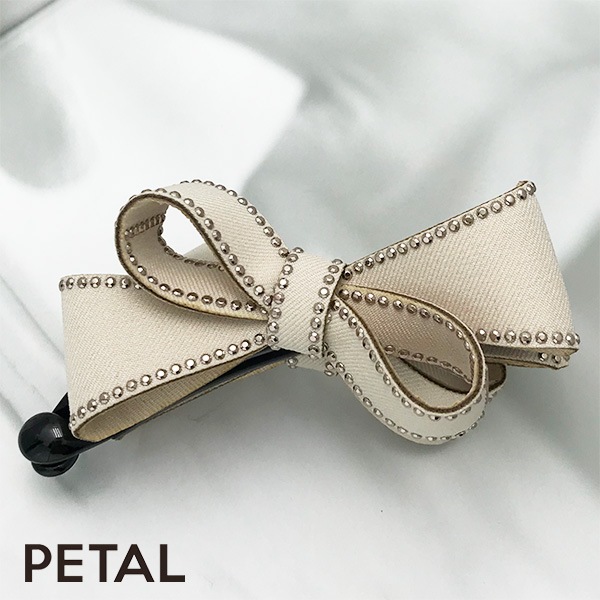 ジャッキー スタッズライン リボンバナナクリップ【PETAL MARKET】