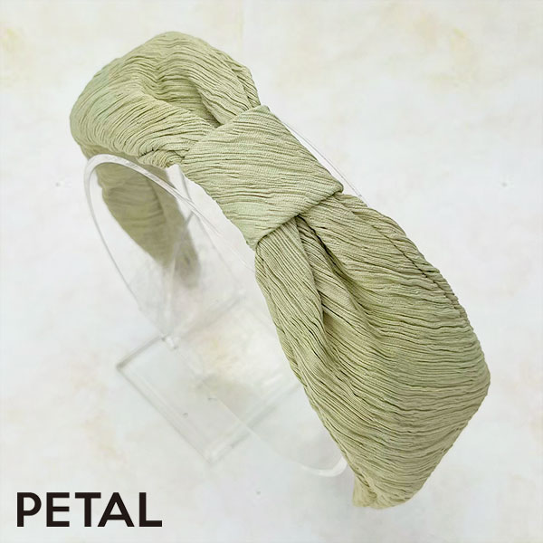 マドモアゼル リボンカチューシャ  シャーリングタイプ【PETAL MARKET】