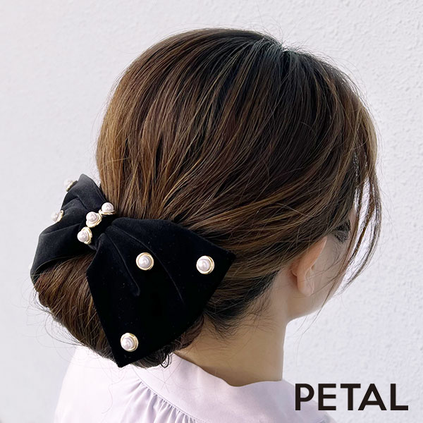 KOTI　ベルベットバレッタ ミロ【PETAL MARKET】