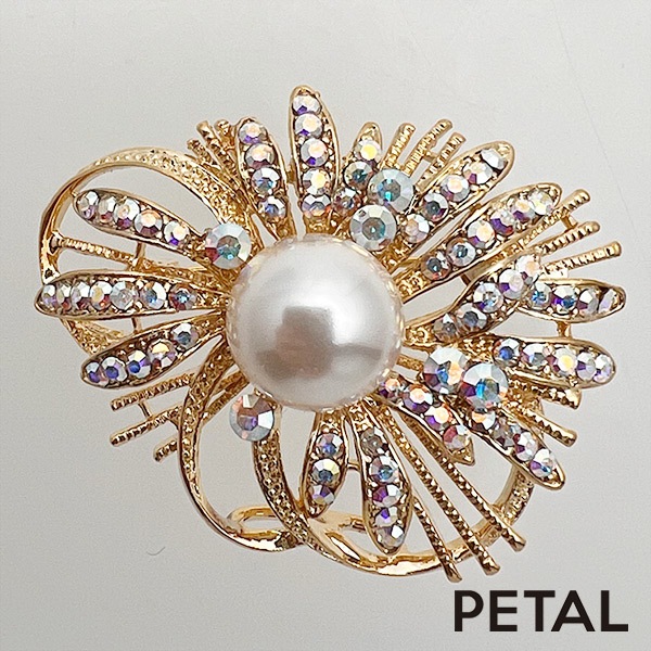 高貴なフラワーブローチ パロ【PETAL MARKET】