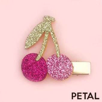 NEW　cherry=さくらんぼピン【PETAL MARKET】|ヘアピン|アイテムで選ぶ