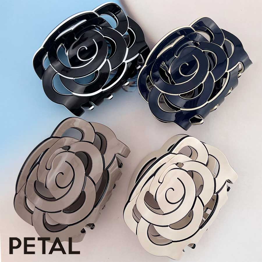マカロンローズクリップ【PETAL MARKET】