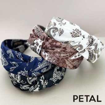 NEW  カチューシャ  ペーズリー 【PETAL MARKET】