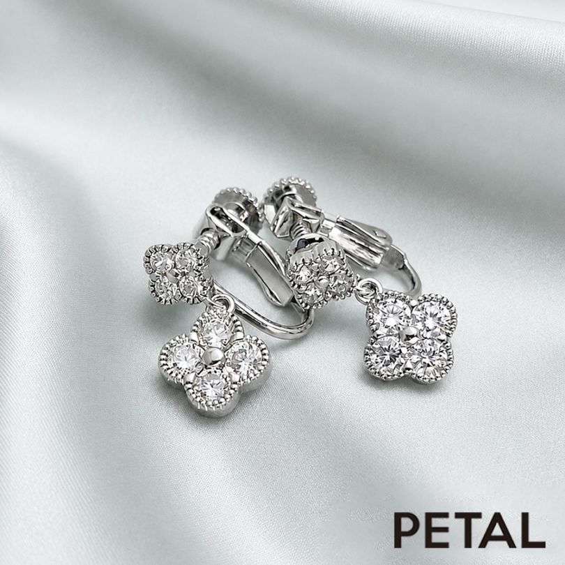 人気デザイン 再販!! caron シリーズ ピアス＆イヤリング ロラ【PETAL MARKET】