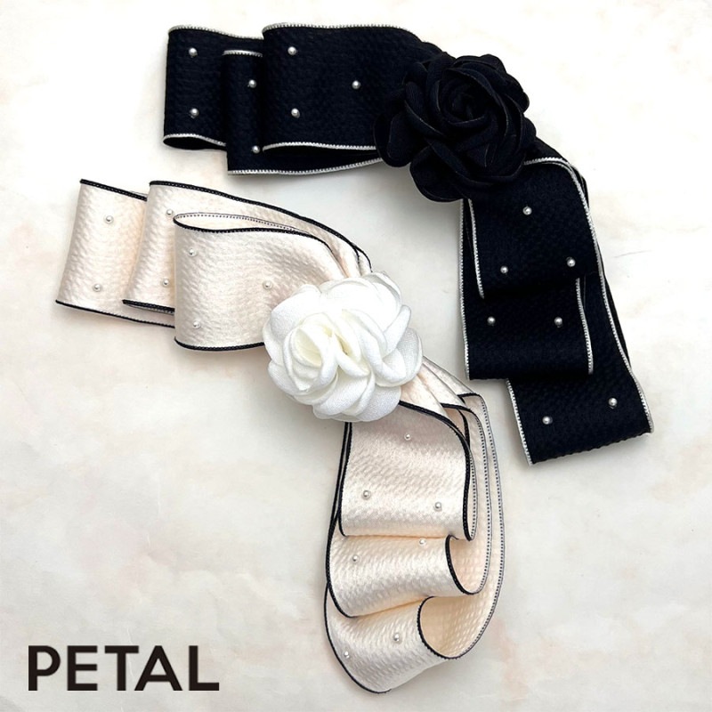 KOTI 薔薇とリボンのバレッタ ナタリーPETAL MARKET】