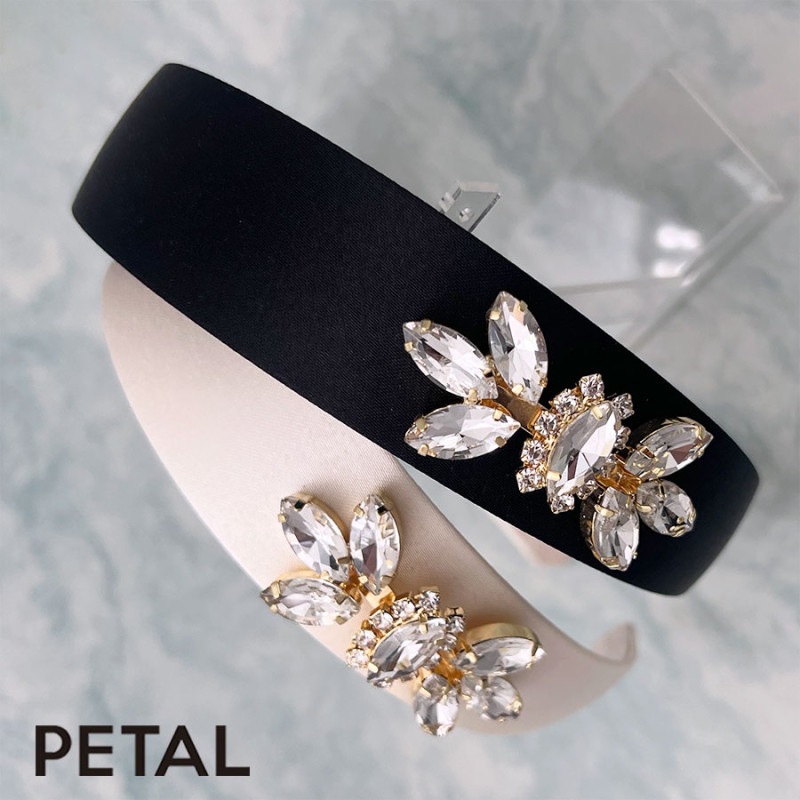 KOTI ビジューカチューシャサテン コロン【PETAL MARKET】