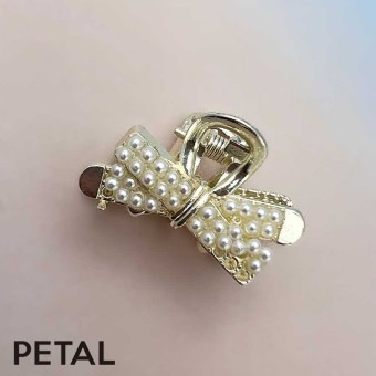 リボンパール ミニクリップ 2個セット【PETAL MARKET】|クリップ（バンス）|アイテムで選ぶ