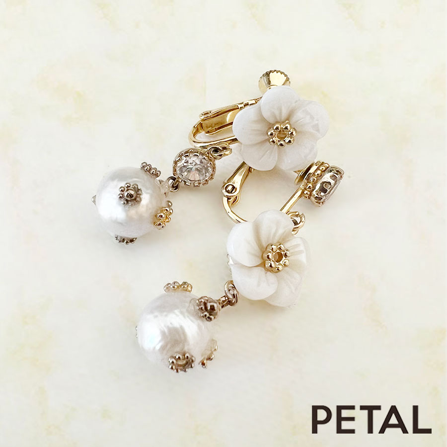 Grace Pearl ピアス＆イヤリング マドゥ【PETAL MARKET】