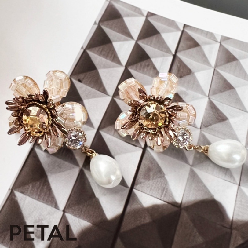 GRACE pearl　ピアス＆イヤリング ハーナ【PETAL MARKET】