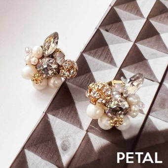 GRACE pear ピアス＆イヤリング パロン 【PETAL MARKET】