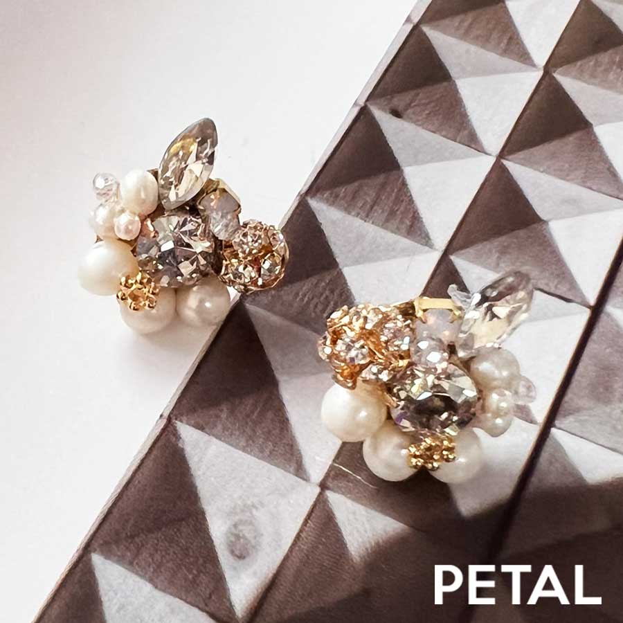 GRACE pear ピアス＆イヤリング パロン 【PETAL MARKET】