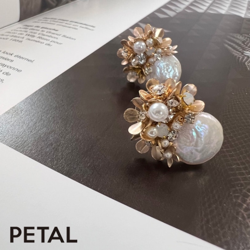 GRACE pearl ピアス＆イヤリング　タナン 【PETAL MARKET】