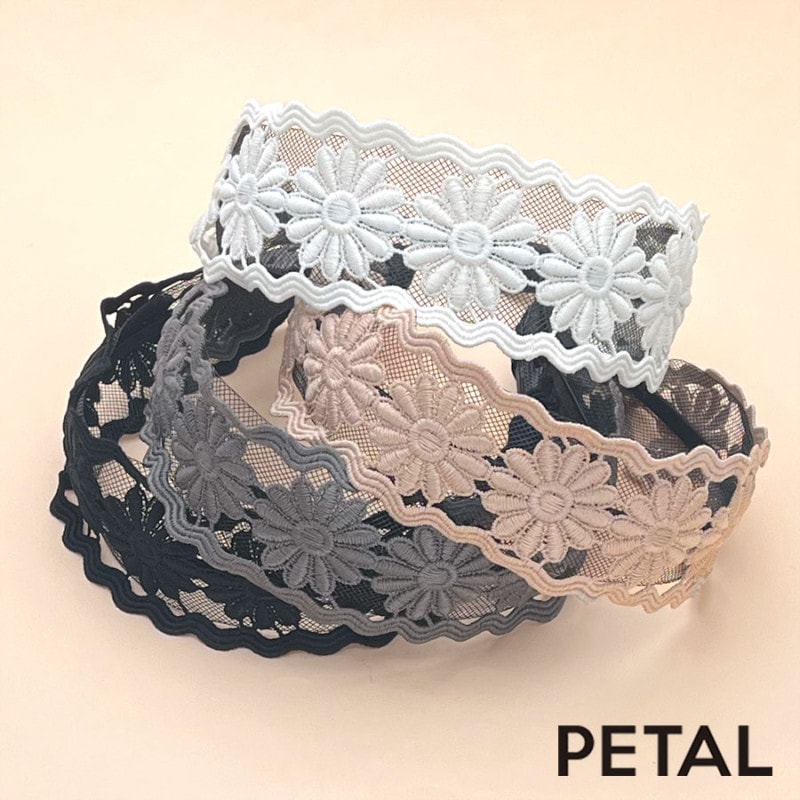 QUI レースカチューシャ  ミロ 【PETAL MARKET】
