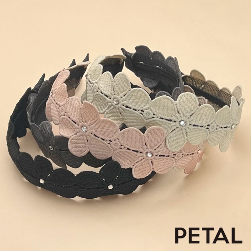 QUI レースカチューシャ  ポワレ　 【PETAL MARKET】