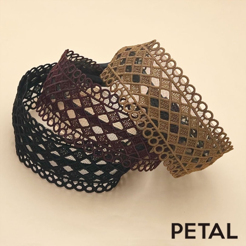 QUI レースカチューシャ ラリマー　 【PETAL MARKET】