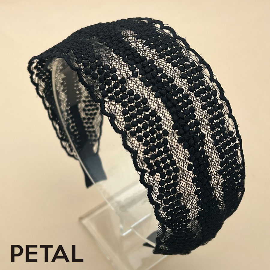 QUI レースカチューシャ ブリー　 【PETAL MARKET】