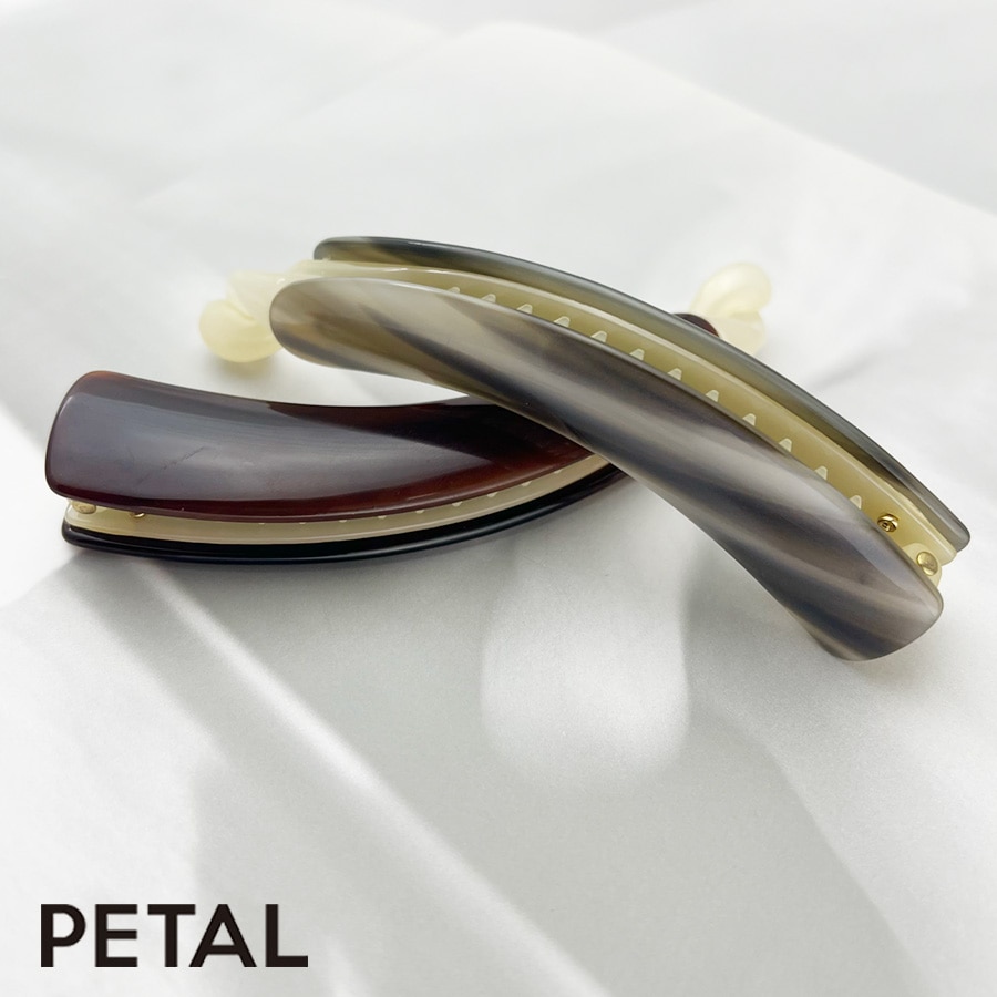 NEW French Style シンプルバナナクリップ【PETAL MARKET】