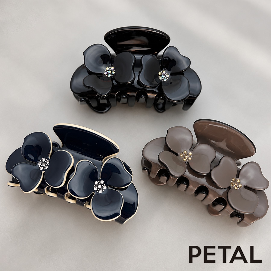 マカロン ツインフラワークリップ【PETAL MARKET】