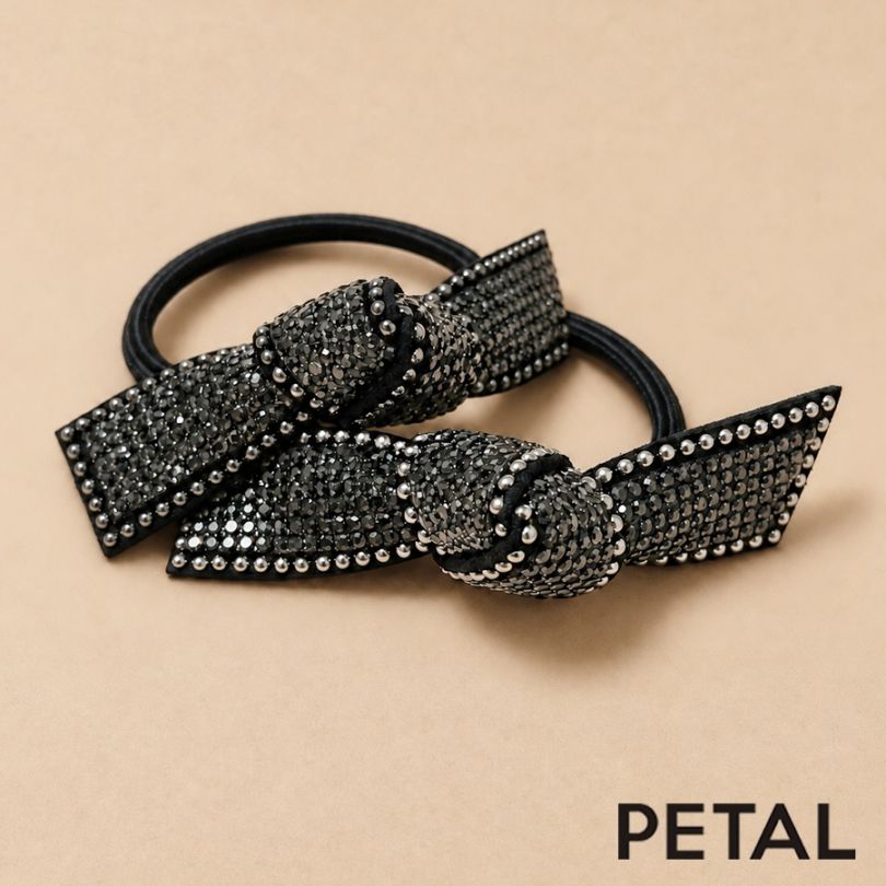 ジャッキー 大人可愛いリボンビーズゴム【PETAL MARKET】