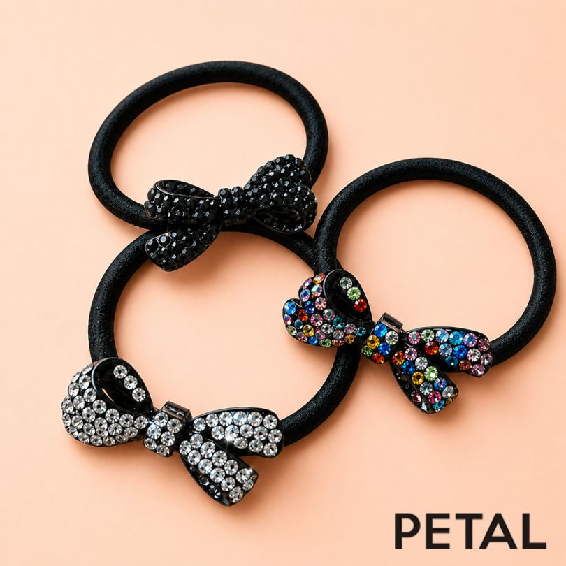 BLACKシリーズ メアリーリボンゴム【PETAL MARKET】