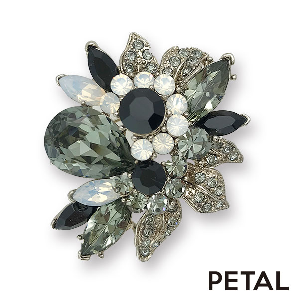 高貴なフラワーブローチ キャロン【PETAL MARKET】