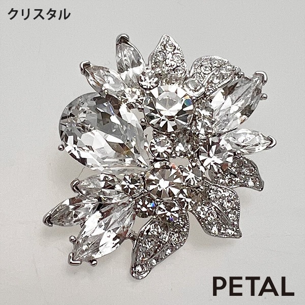 高貴なフラワーブローチ キャロン【PETAL MARKET】