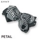 品のあるビジューをあしらった ドレープリボン バナナクリップ Mサイズ＆Lサイズ展開です 【PETAL MARKET】